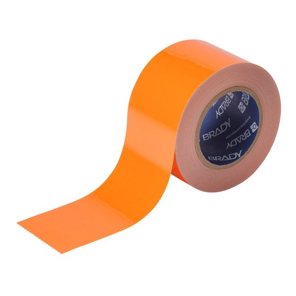 Brady ToughStripe Cold Floor Marking Tape 3in X 100' Polyester Orange 152746